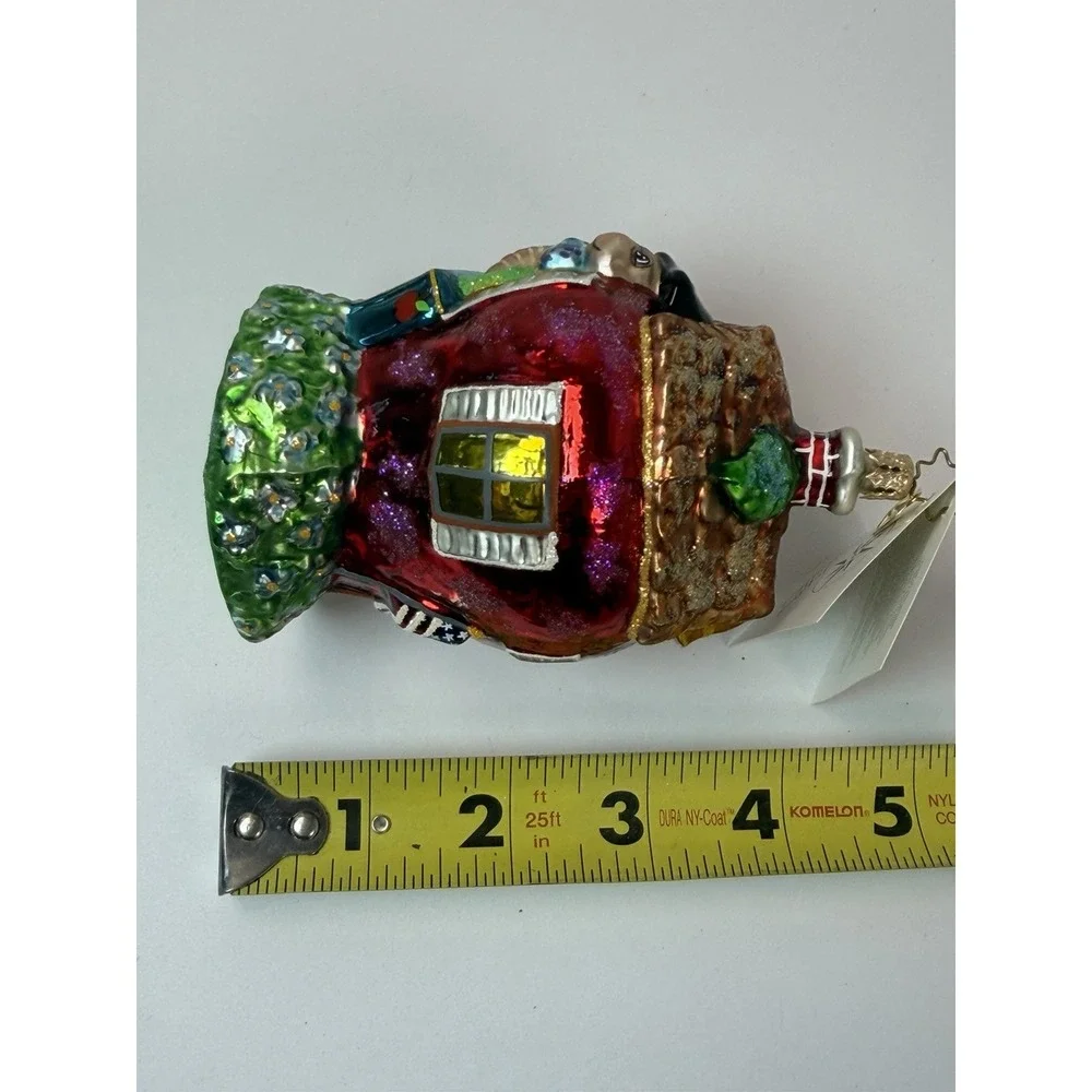Christopher Radko Core of‎ Knowledge Ornament Apple School Christmas Blown Glass